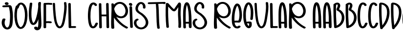 Joyful  Christmas Regular font