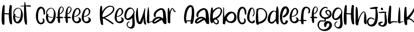 Hot Coffee Regular font
