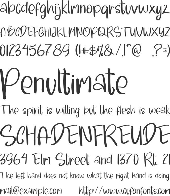 Morning Santa font preview