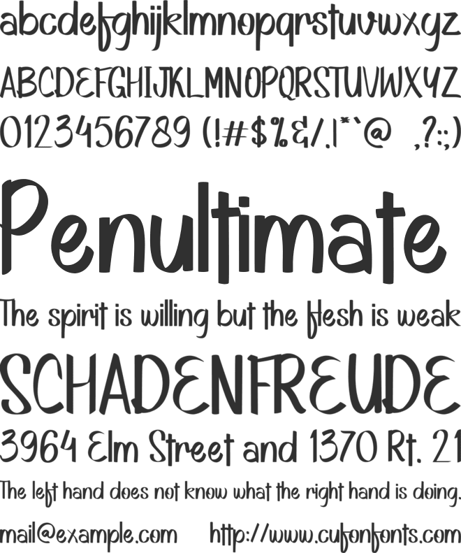 Brithsic font preview