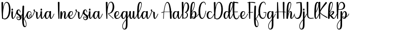 Disforia Inersia Regular font