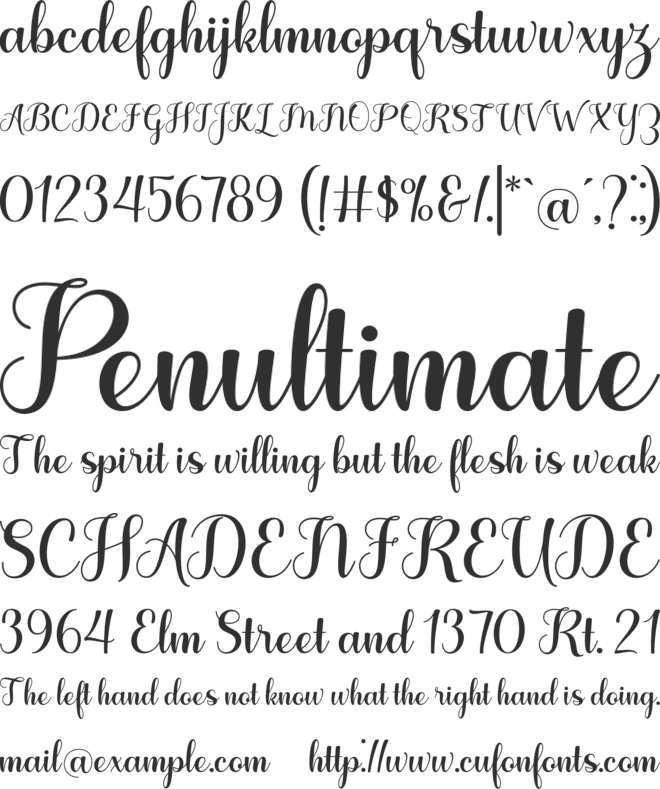Hello Billy font preview