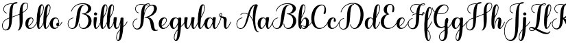 Hello Billy Regular font