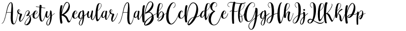 Arzety Regular font