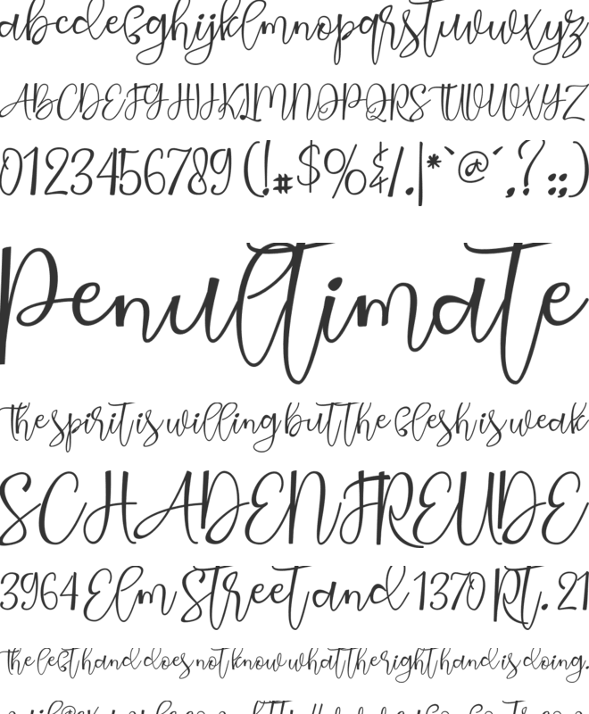 Stargild font preview
