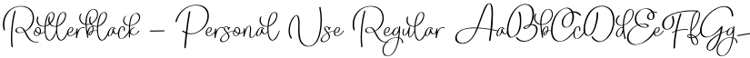 Rollerblack - Personal Use Regular font