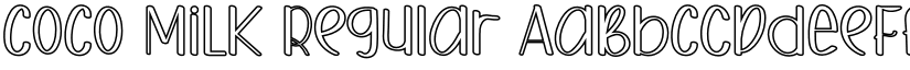 COCO MiLk Regular font
