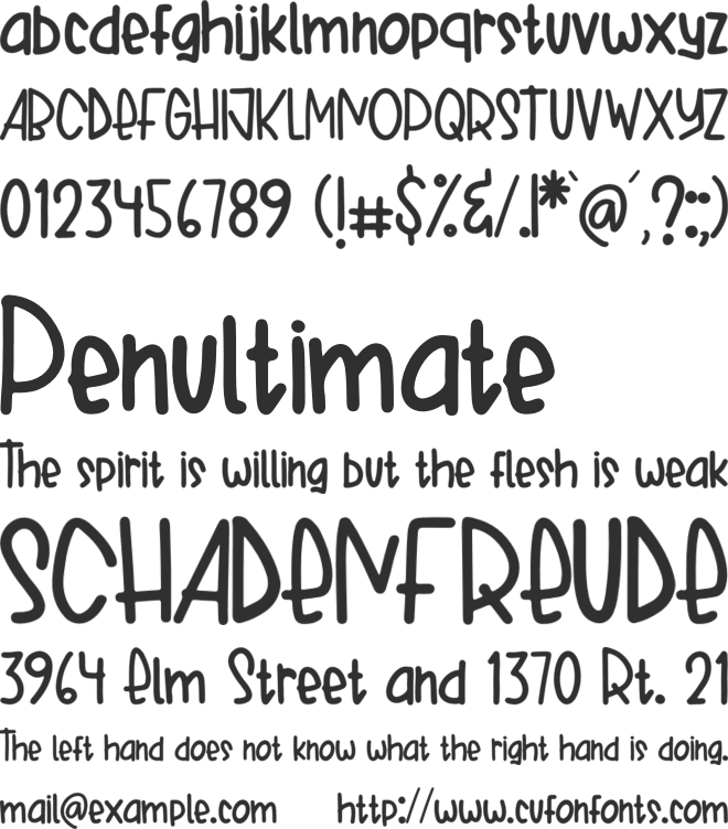 Green Hill font preview