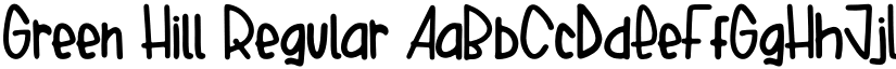 Green Hill Regular font