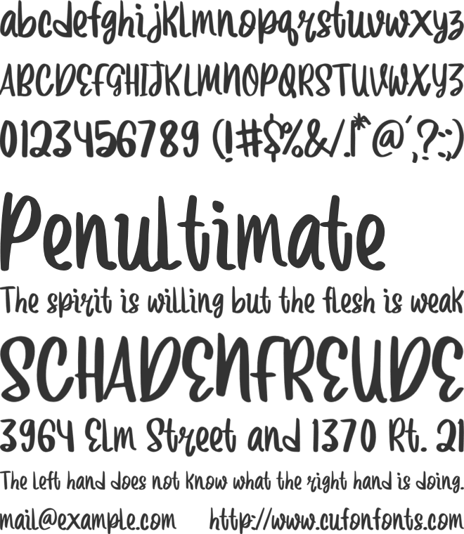 Miracle Of Love font preview