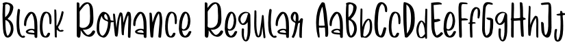 Black Romance Regular font