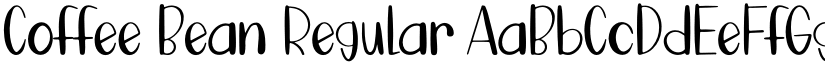 Coffee Bean Regular font