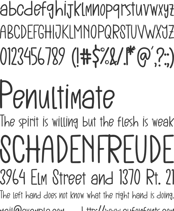 The Stellar font preview