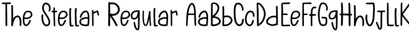 The Stellar Regular font