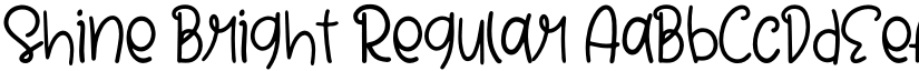 Shine Bright Regular font