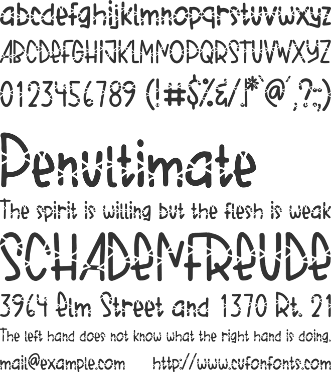 Cat Whiskers font preview