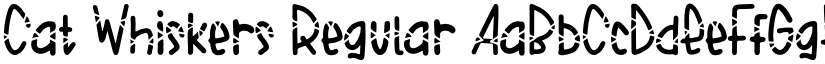 Cat Whiskers Regular font