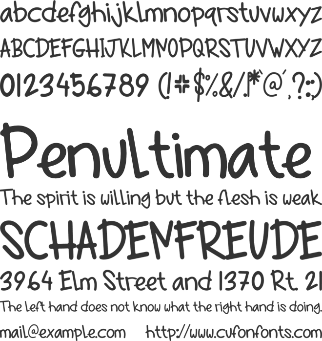 Jolly Joy font preview