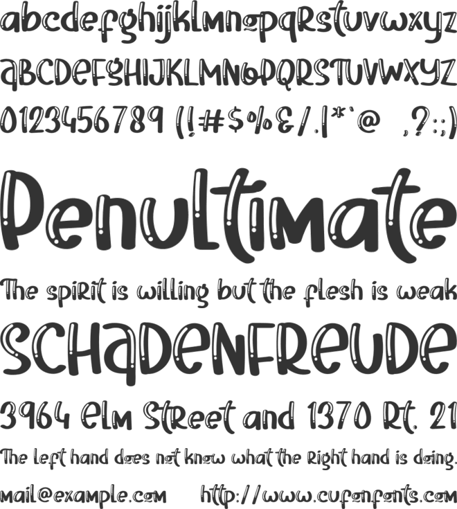 Monster Kingdom font preview