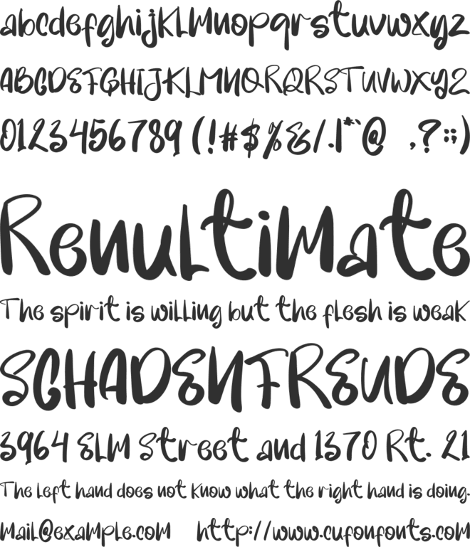 Young  Christmas font preview