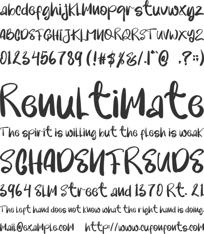 Young  Christmas font preview