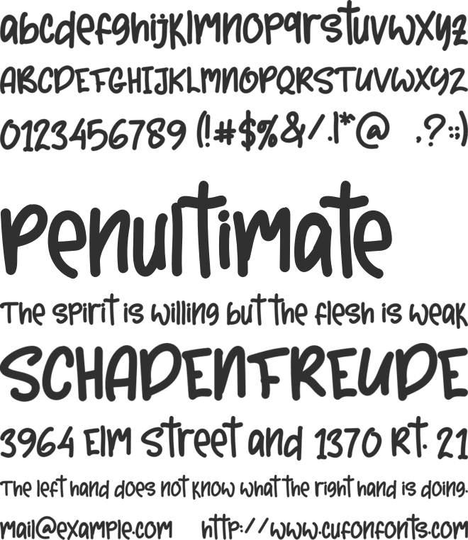 Christmas Party font preview