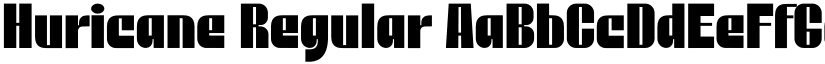 Huricane Regular font