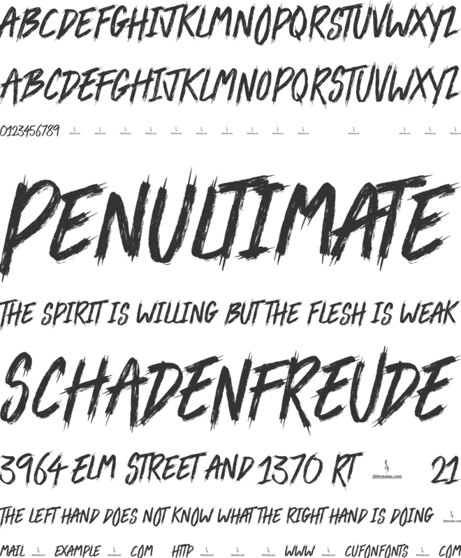 The Others font preview