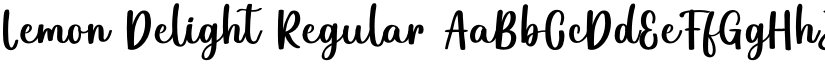 Lemon Delight Regular font