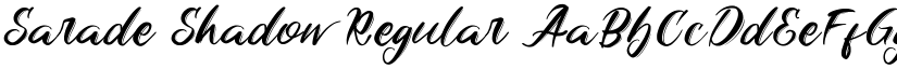 Sarade Shadow font download
