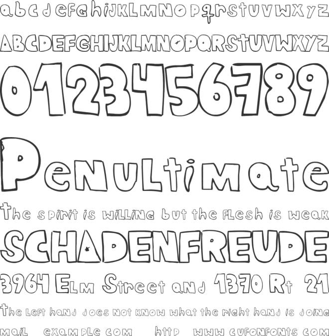 Crazy Ras font preview