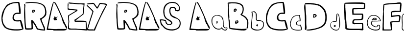 CRAZY RAS font