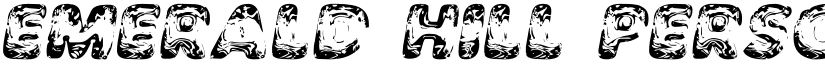 EMERALD HILL PERSONAL USE Bold Italic font