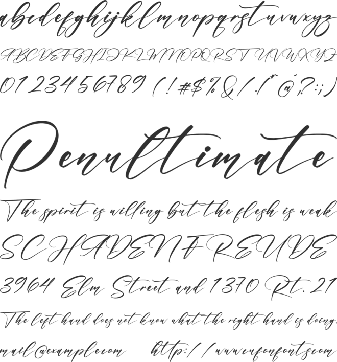 Hardiness Fonte font preview