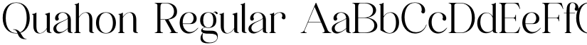 Quahon Regular font