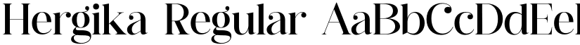 Hergika Regular font