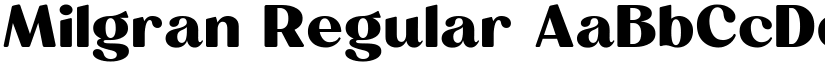 Milgran Regular font