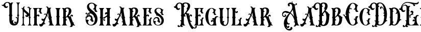 Unfair Shares Regular font