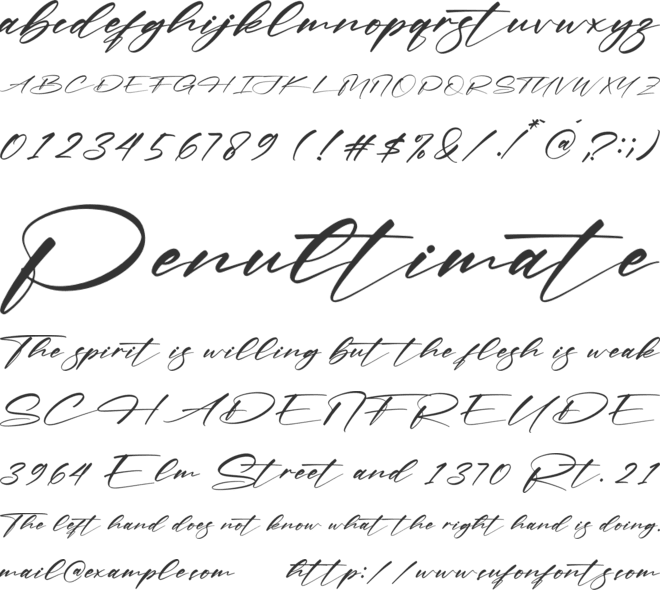 Historia Signate font preview