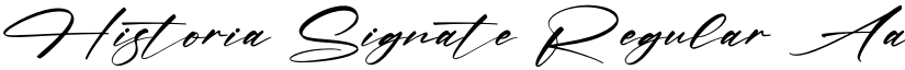 Historia Signate Regular font