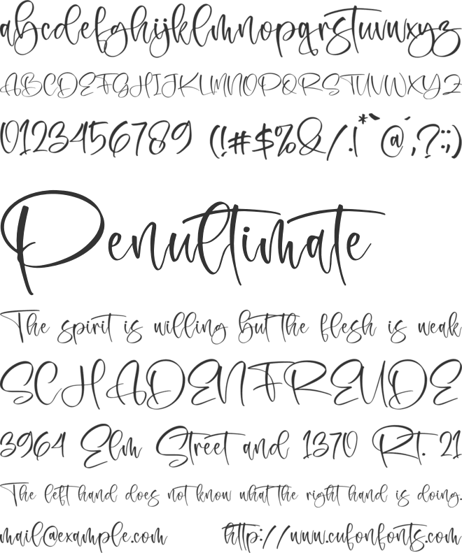 Anettalia Bright font preview