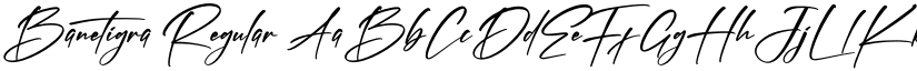 Banetigra Regular font