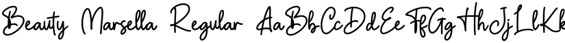 Beauty Marsella Regular font