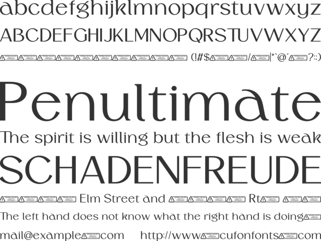 Rocaston font preview