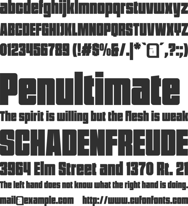 Bokis font preview