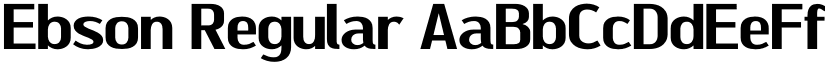 Ebson Regular font