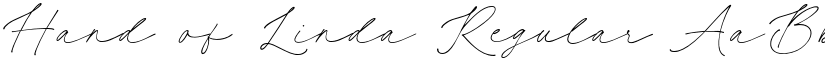 Hand of Linda Regular font