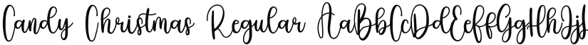 Candy Christmas font download