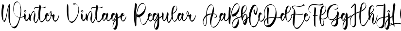 Winter Vintage Regular font