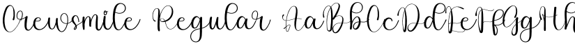 Crewsmile Regular font